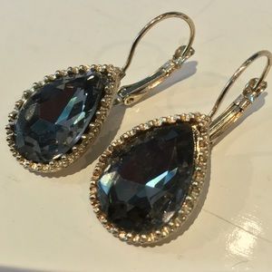 Lux gold plated tear drop earrings